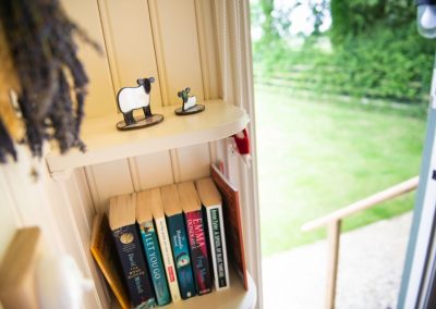 Morndyke Shepherds Huts Book Shelf