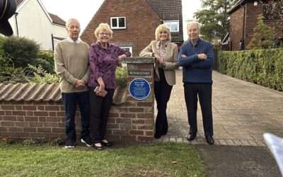 Son and Daughter unveil Memorial Plaque at Thirsk home of Alf Wight OBE (James Herriot)